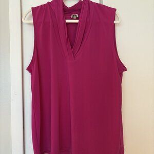 Anne Klein Sleeveless Top Pink XL